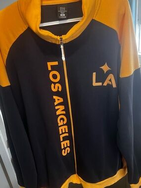 Essentials Los Angeles Colorblock Full-Zip Jacket - Black & Gold